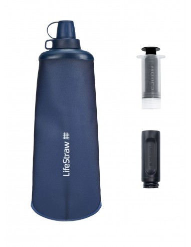 Botella flexible con filtro potabilizador de agua